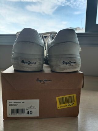 Zapatillas casual Pepe Jeans blancas