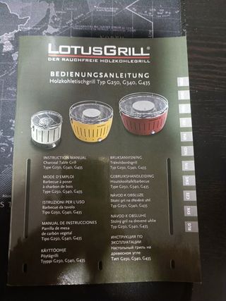 LotusGrill  Barbacoa interior, exterior medida XL