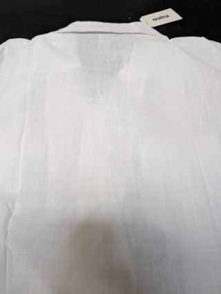 Camisa Lino Blanca Talla S