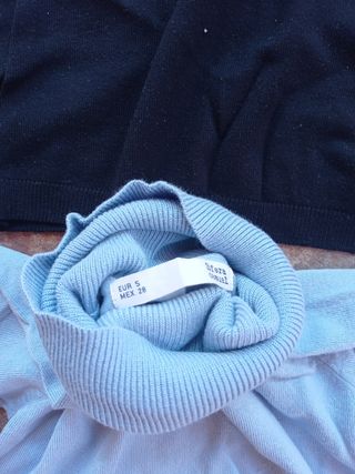 2 Jerseys cuello alto mujer