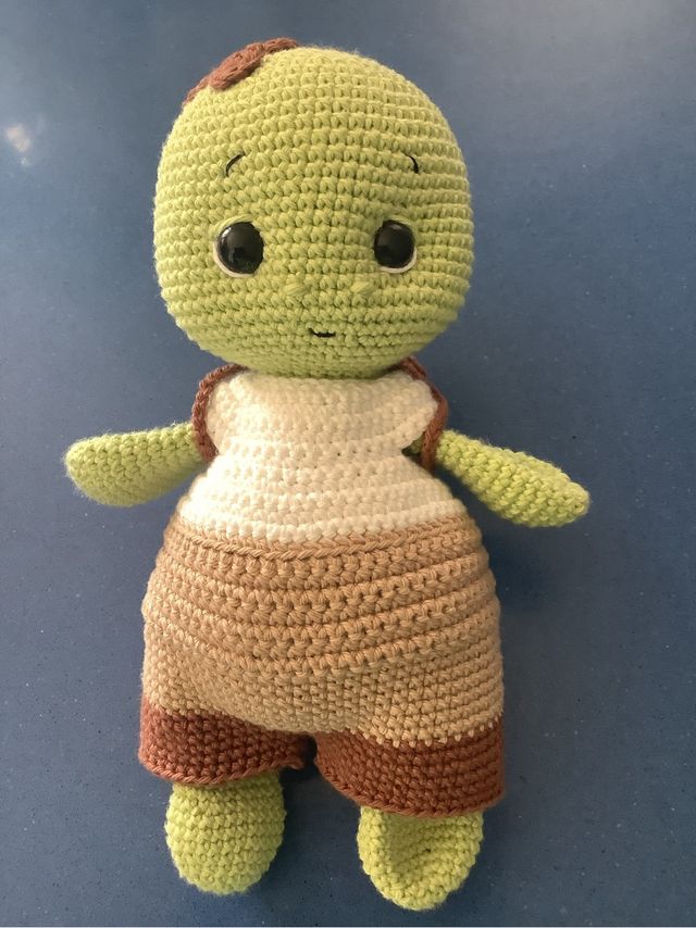 Manta de apego tejida a mano