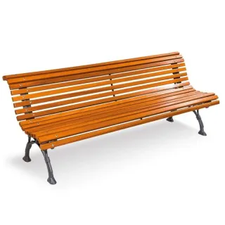 Listones madera tropical Banco romantico