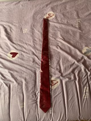 Corbata roja larga - Nueva