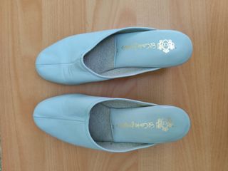 Regalo zapatos azules mujer - cuña - talla 38