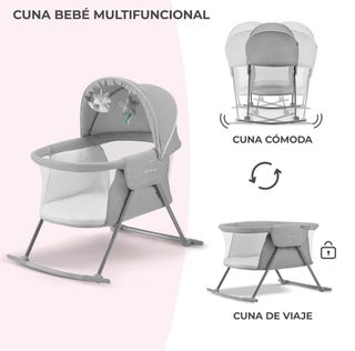 Kinderkraft LOVI Cuna de Viaje 3 en 1 Mecedora 