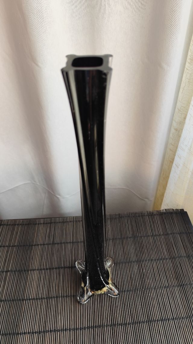 Jarrón cristal negro - elegante