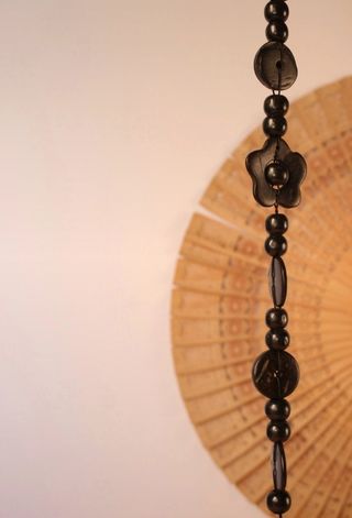 Collares + brazalete hippie madera 