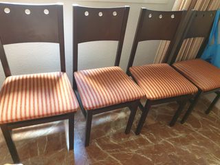 4 sillas madera maciza - Almería