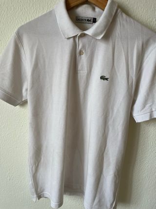 Polo Lacoste blanco