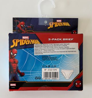 Calzoncillos Spiderman Niño 3-4 años