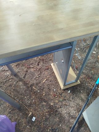 Mesa auxiliar de cocina - Madera y metal