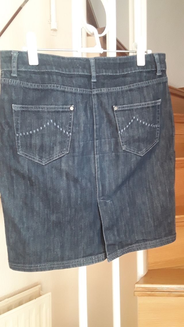 Falda vaquera L - Azul