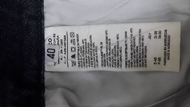 Falda vaquera L - Azul