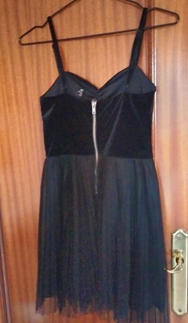 Vestido negro terciopelo
