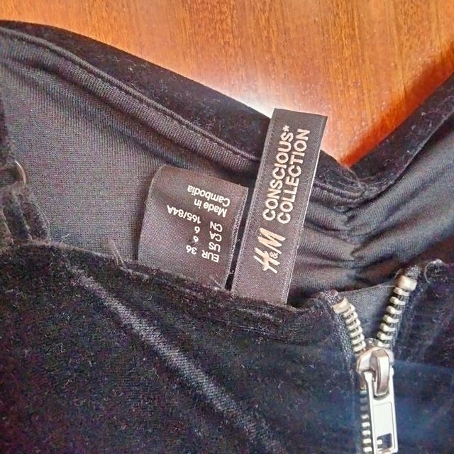 Vestido negro terciopelo