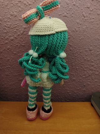 Muñeca Amigurumi Elf Navidad