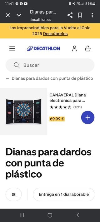 Juego de diana plegable