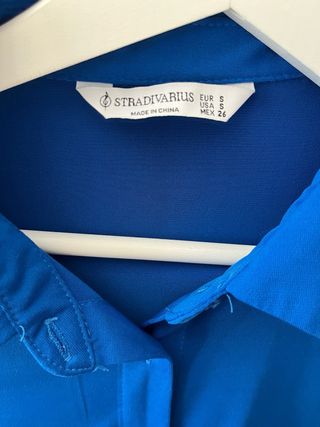 Camisa azul manga larga