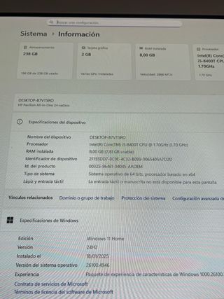 Ordenador HP Pavilion All-in-One 24