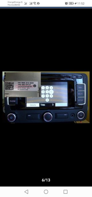 Código Desbloqueo Radio VW Seat Skoda
