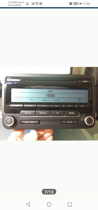 Código Desbloqueo Radio VW Seat Skoda