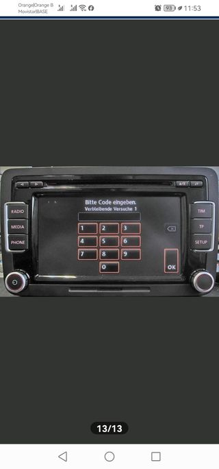 Código Desbloqueo Radio VW Seat Skoda