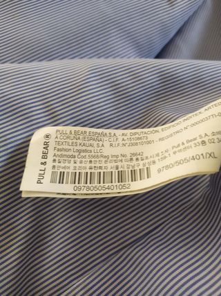 Blazer Pull&Bear Hombre XL Gris