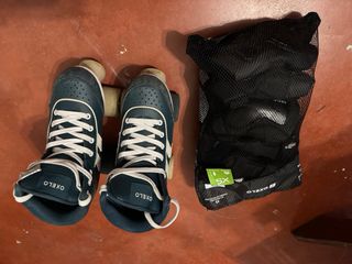 Patines Oxelo 4 ruedas talla 35 + kit protector 
