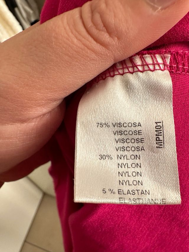 Blusa rosa manica 3/4