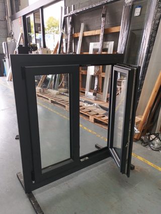 Ventana PVC Gris 7016 mate