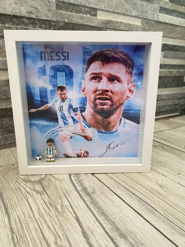 Cuadro Messi lego