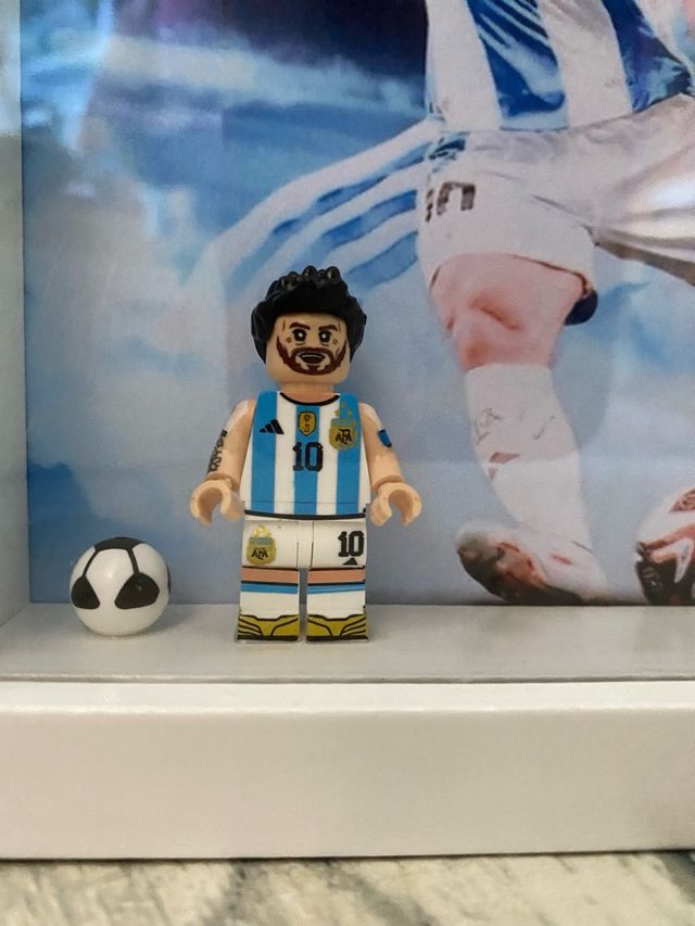 Cuadro Messi lego