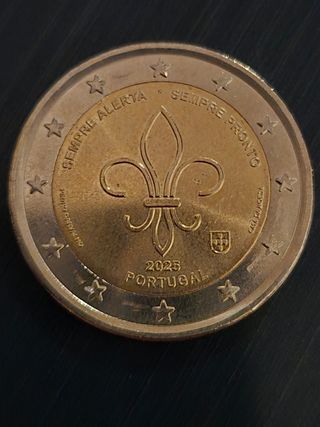 Moneda 2€ Portugal 2025: Movimiento Scout