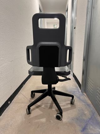 Silla escritorio giratoria gris