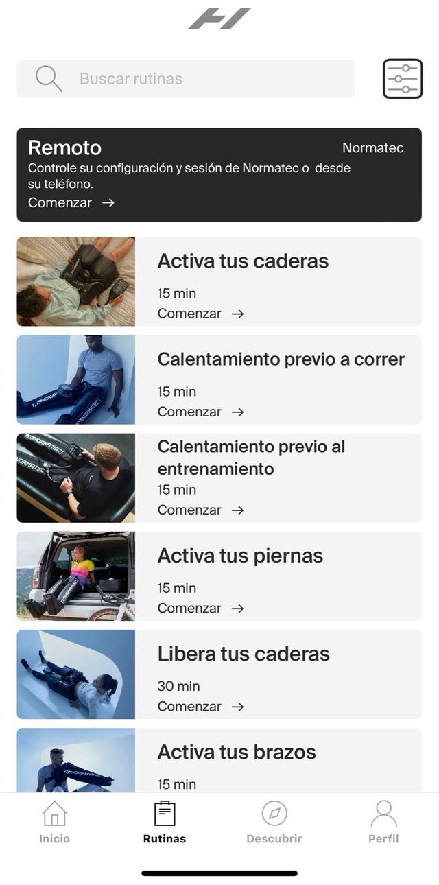 presoterapia Normatec piernas y caderas