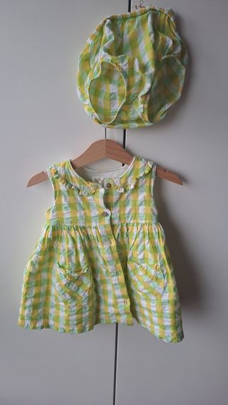 Vestido mayoral niña cuadros