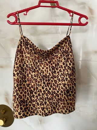 Top Zara leopardo talla S