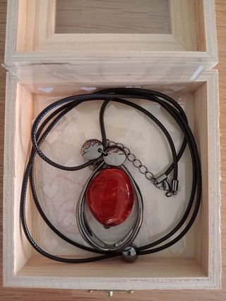 Colgante rojo & negro - Gota