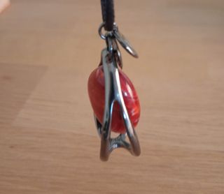 Colgante rojo & negro - Gota