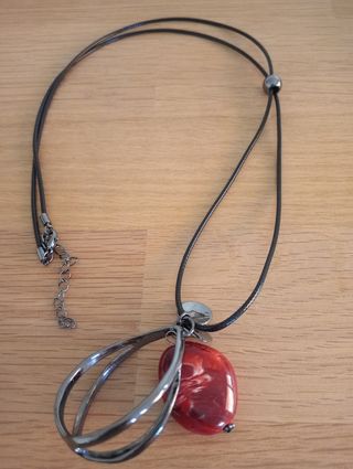 Colgante rojo & negro - Gota