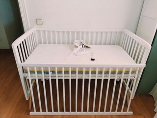 Cuna colecho madera blanca