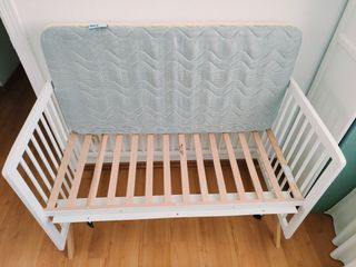 Cuna colecho madera blanca