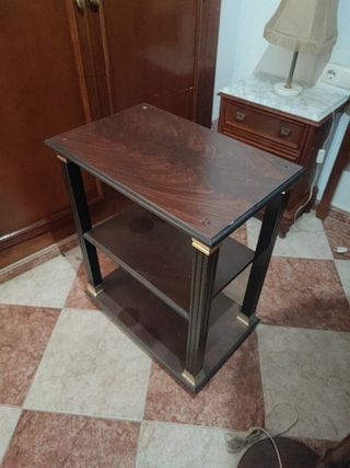 Mesita de comedor - Madera y metal