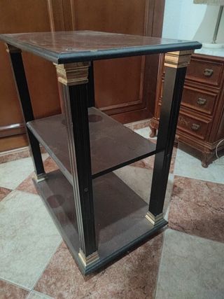 Mesita de comedor - Madera y metal