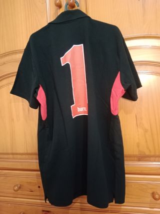 Polo Burn negro - Talla L