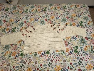 Suéter Zara blanco talla M