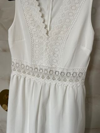 Mono blanco SHEIN encaje talla M