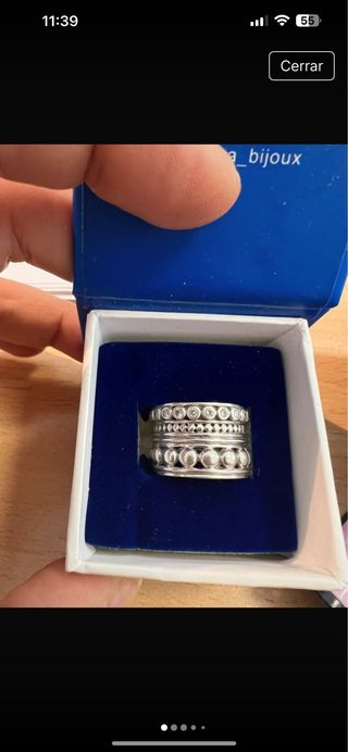 Anillo plata macizo étnico boho