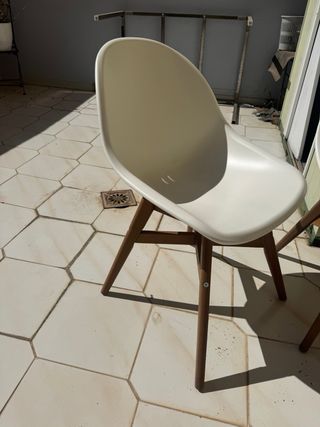 sillas de comedor - beige y madera
