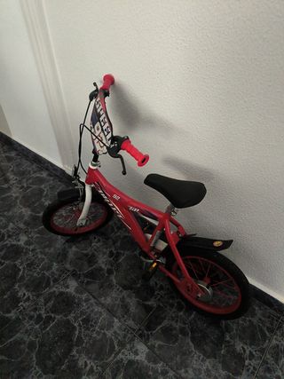 Bicicleta niña 16" roja